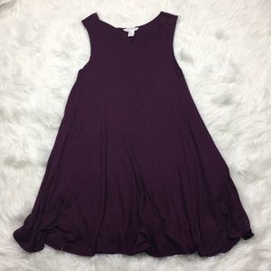 Forever 21 maroon shirt dress